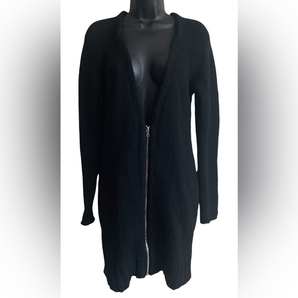 ALEXANDER WANG tricot virgin wool zip sweater